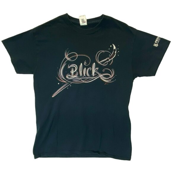 Vintage Blick T-Shirts 3 Black Adult M Artist Art Gildan Fruit of the Loom - Picture 2 of 8